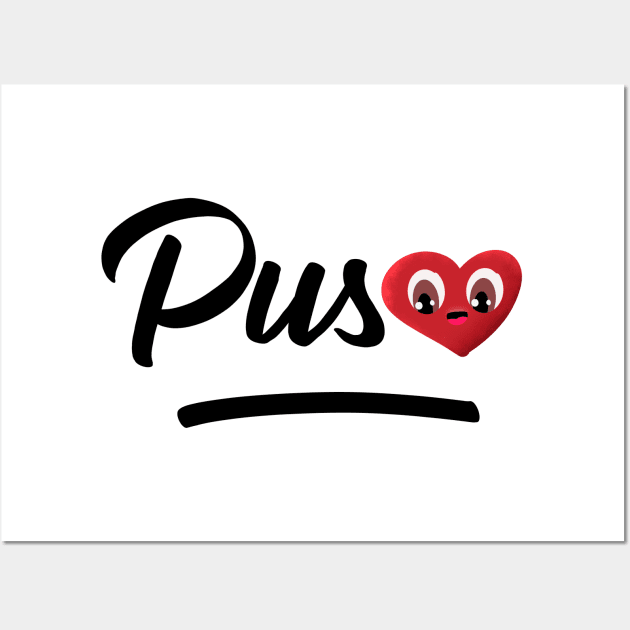 Puso Heart Pinoy Pride Filipino Philippines Gift Wall Art by teeleoshirts